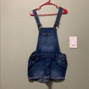 Denim Shorts Overalls